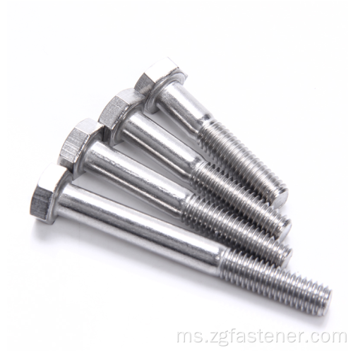 DIN931 DIN933 keluli tahan karat 304 316 bolt hex